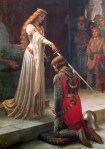 Queen Knighting a man Accolade_by_Edmund_Blair_Leighton